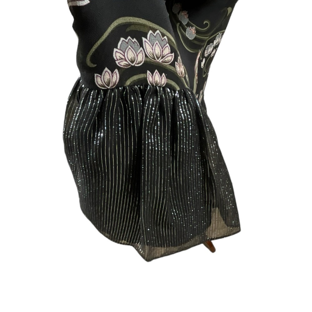 Nanette Lepore  Heirloom Embroidered‎ Sleeveless Velvet Silk Floral Dress - Picture 4 of 15